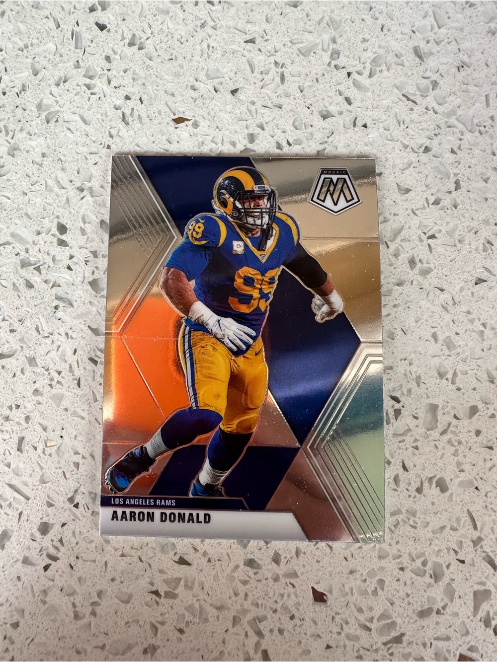 Panini Aaron Donald Los Angeles Rams Blue & Gold Football Card